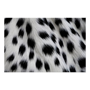 Poster Motif élégant en faux fourrure de dalmatien