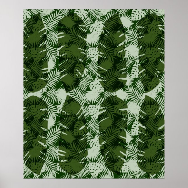 Poster motif feuille banane design feuille (Devant)