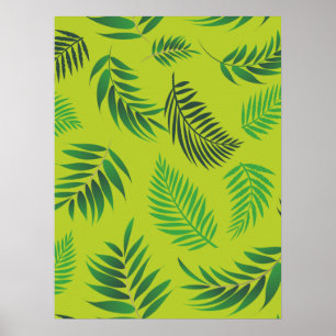 Poster Motif Feuille tropical 12