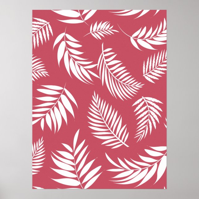 Poster Motif Feuille tropical 8 (Devant)