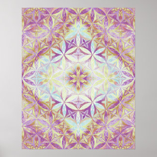 Poster Motif Fleur de Vie
