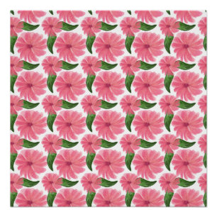 Poster Motif floral rose aquarelle doux    Papier peint
