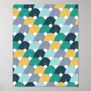 Poster Motif Géométrique Coloré