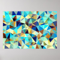 Motif géométrique coloré, fond triangles,