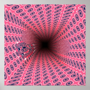 Poster Motif Géométrique des Tunnels Ramanujan Quantiques