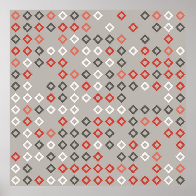 Poster Motif géométrique design abstrait, art, arrière -  (Devant)