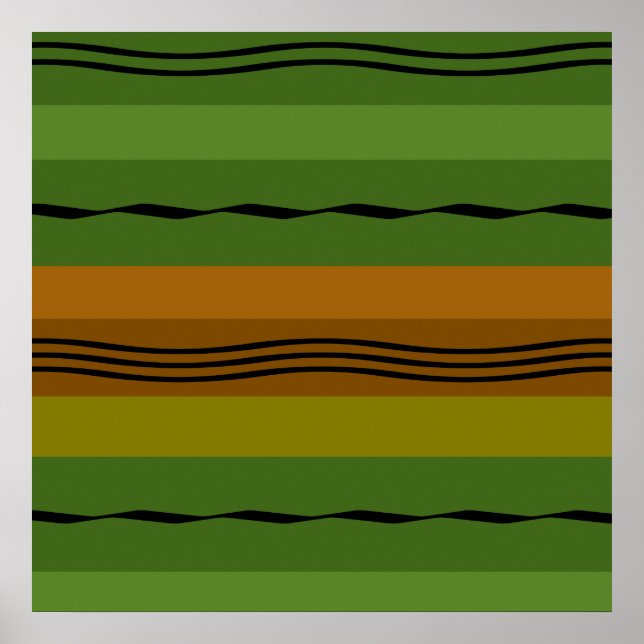 Poster Motif géométrique élégant moderne (Devant)