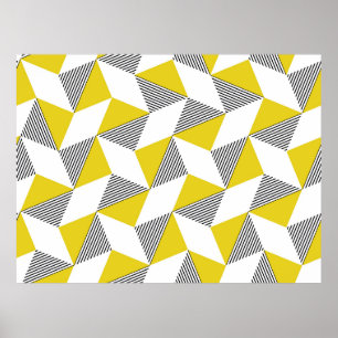 Poster Motif géométrique sans couture avec triangles, rho