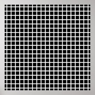 Poster Motif géométrique sans couture. Carré noir sur bla