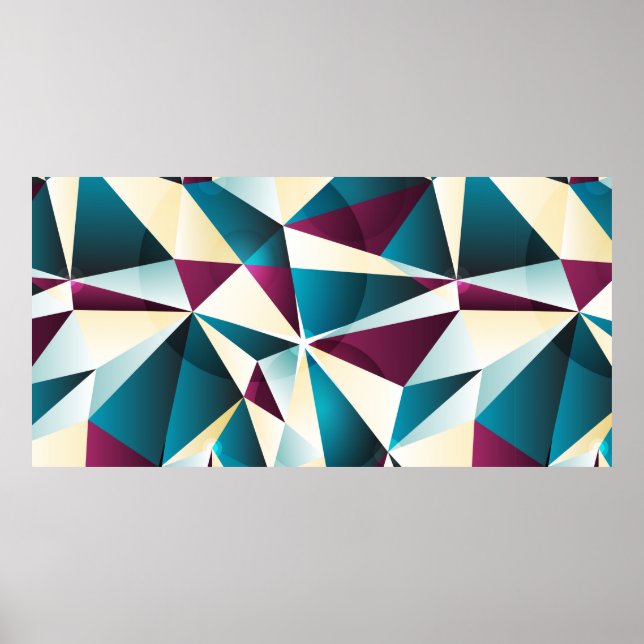 Poster Motif géométrique sans couture. illustration vinta (Devant)