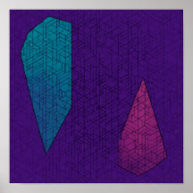 Motif géométrique sarcelle et magenta sans couture