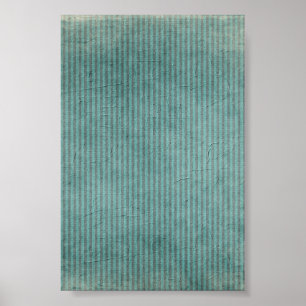Poster Motif Grunge Turquoise trié