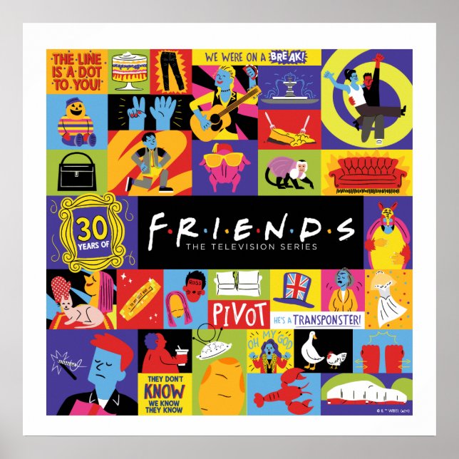 Poster Motif Iconic FRIENDS™ (Devant)