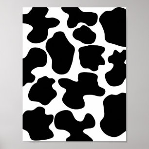 Poster Motif imprimé vache