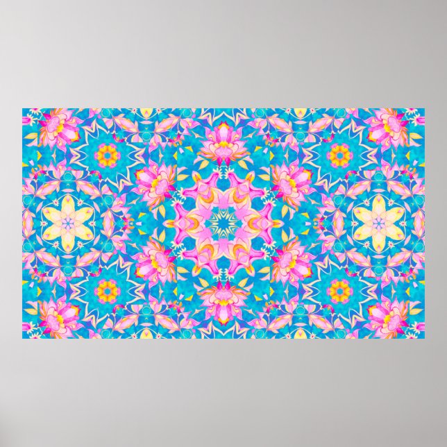 Poster motif islamique Abstrait dans le style arabe. Seam (Devant)