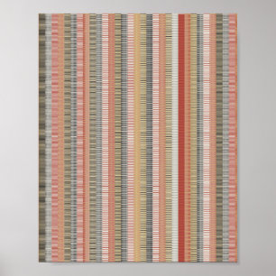 Poster Motif mathématique pixélisé