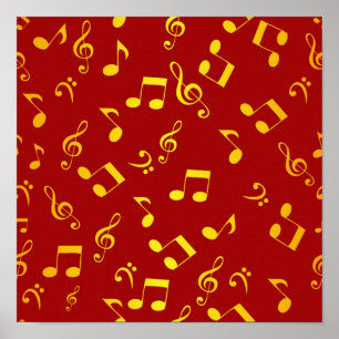 Poster Motif musical