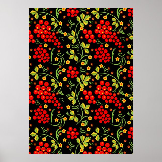 Poster Motif national russe (Devant)