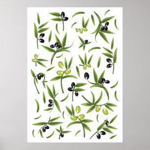 Poster Motif Olive Vintage