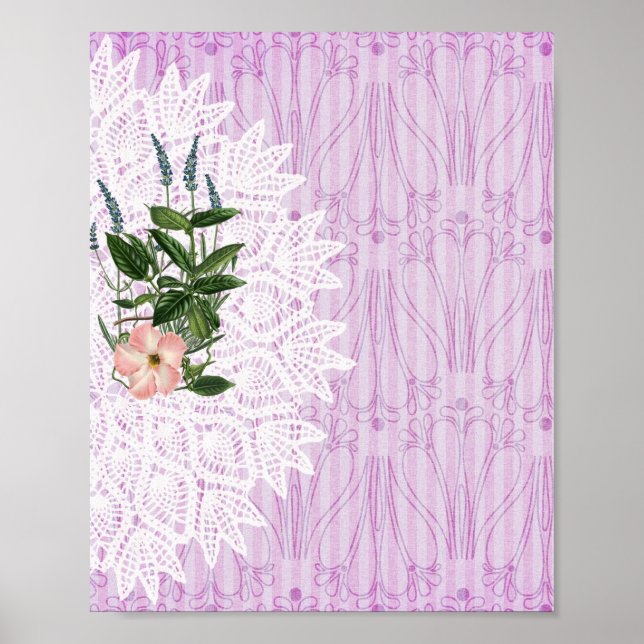 Poster Motif papier numérique 4 (Devant)