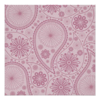 Motif Pink paisley
