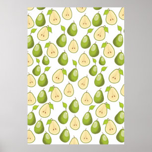 Poster Motif Poires