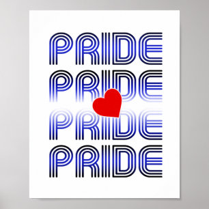 Poster Motif Rétro Cœur en Cuir