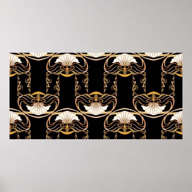 Poster Motif sans couture, arrière - plan avec élément dé (Devant)