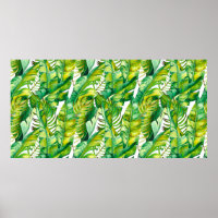 Motif sans couture avec feuilles de bananes tropic