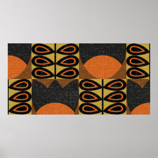 Poster motif sans couture dans le style scandinave. Réini