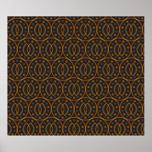 Poster Motif sans couture en batik indonésien sur