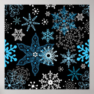 Poster Motif Snowflake
