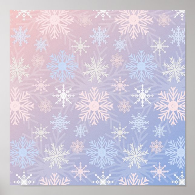 Poster Motif Snowflake (Devant)