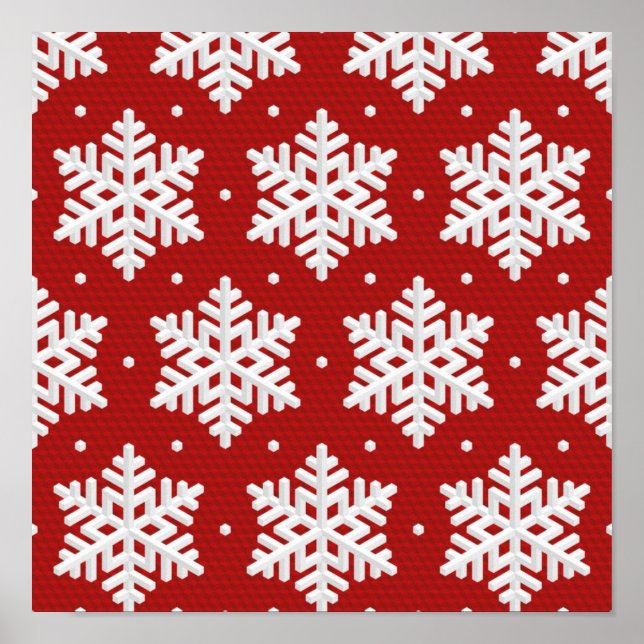 Poster Motif Snowflake (Devant)
