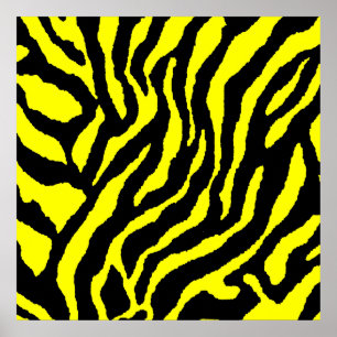 Poster Motif Tigre Rétro Corey des Années 80