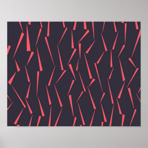 Poster Motif triangle géométrique moderne abstrait