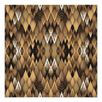 MOTIF TRIANGULAIRE TRIBAL RUSTIQUE