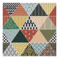 Motif tribal ethnique de chaume colorée