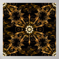 motif vintage. Grille dorée. Flocon de neige, Noël