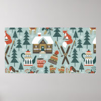 Motif vintage sans couture dessiné à la main avec