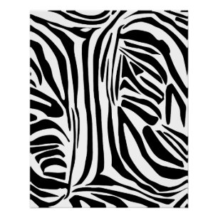 Poster Motif zèbre