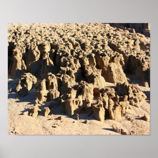 Poster Motifs Dans Le Sable No 1 (Devant)