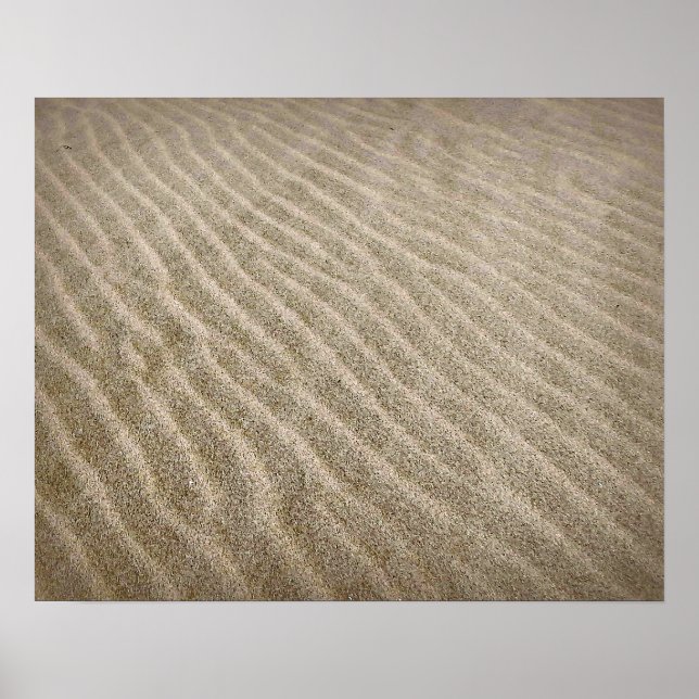 Poster Motifs de sable (Devant)