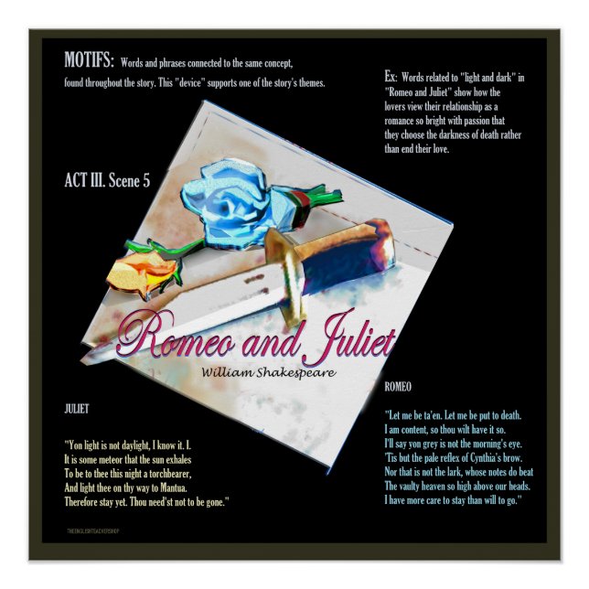 Poster Motifs Roméo et Juliette (Devant)