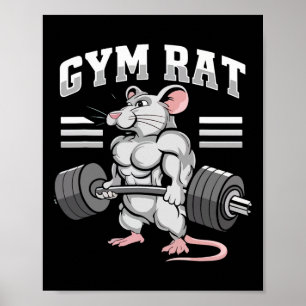 Poster Motivation Bodybuilding Poids Vêtement Gy