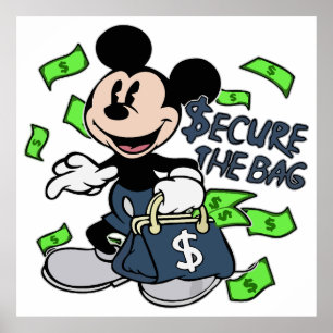 Poster Motivation de la prospérité dynamique Mickey