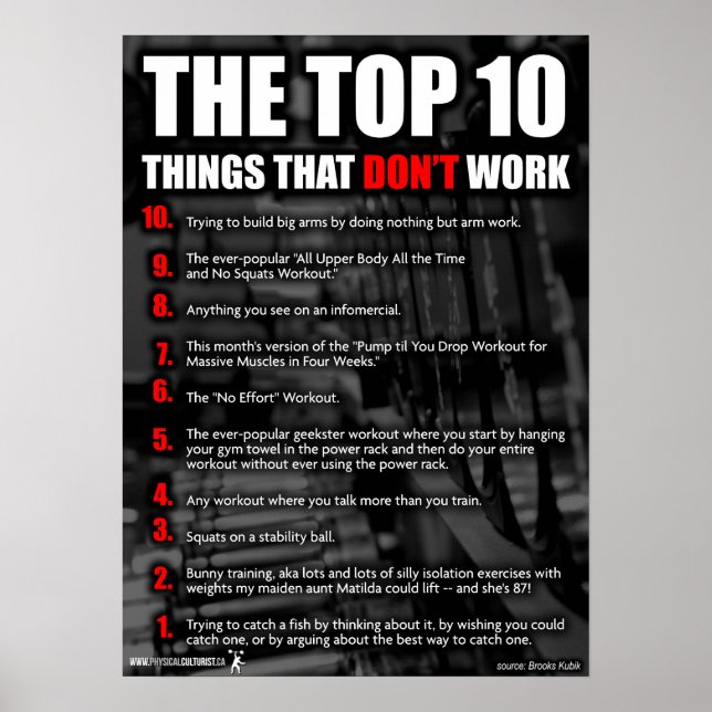 Poster Motivation de l'entraînement (Devant)