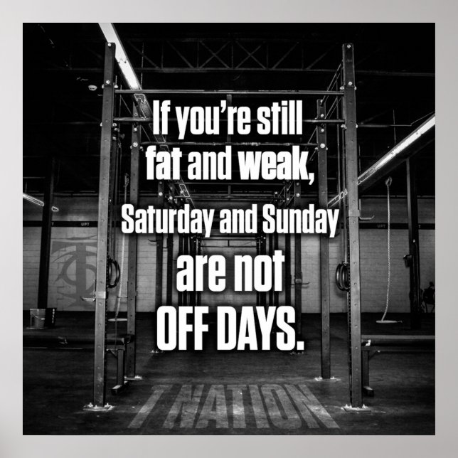 Poster Motivation de l'entraînement (Devant)