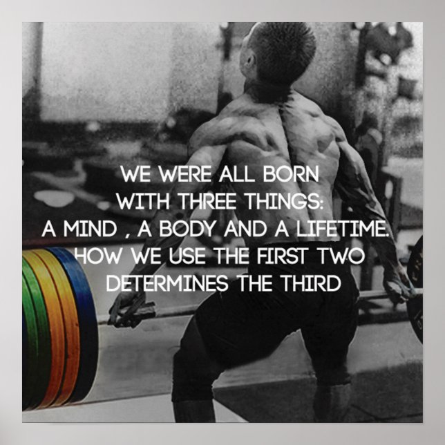 Poster Motivation de l'entraînement (Devant)