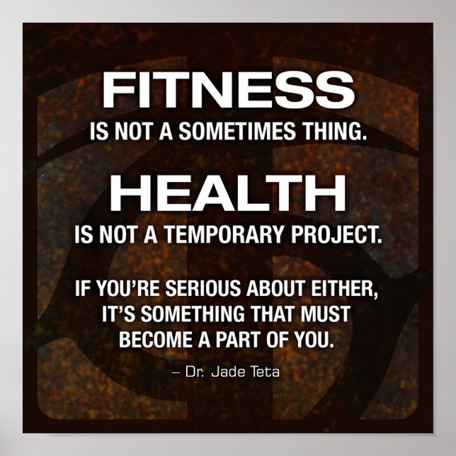 Poster Motivation de l'entraînement (Devant)